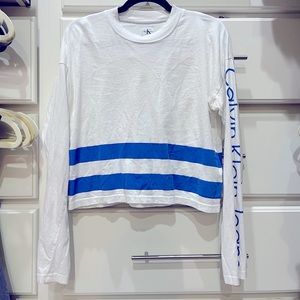Calvin Klein XS long sleeve crop top